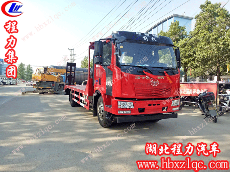 程力集團解放J6平板運輸車多少錢一輛？
